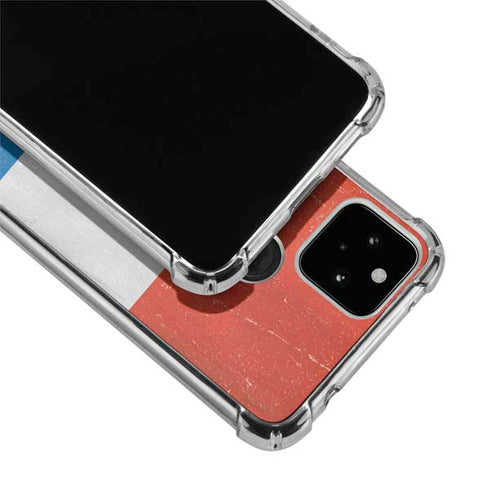 Netherlands Flag Distressed Google Pixel 5a 5G Clear Case
